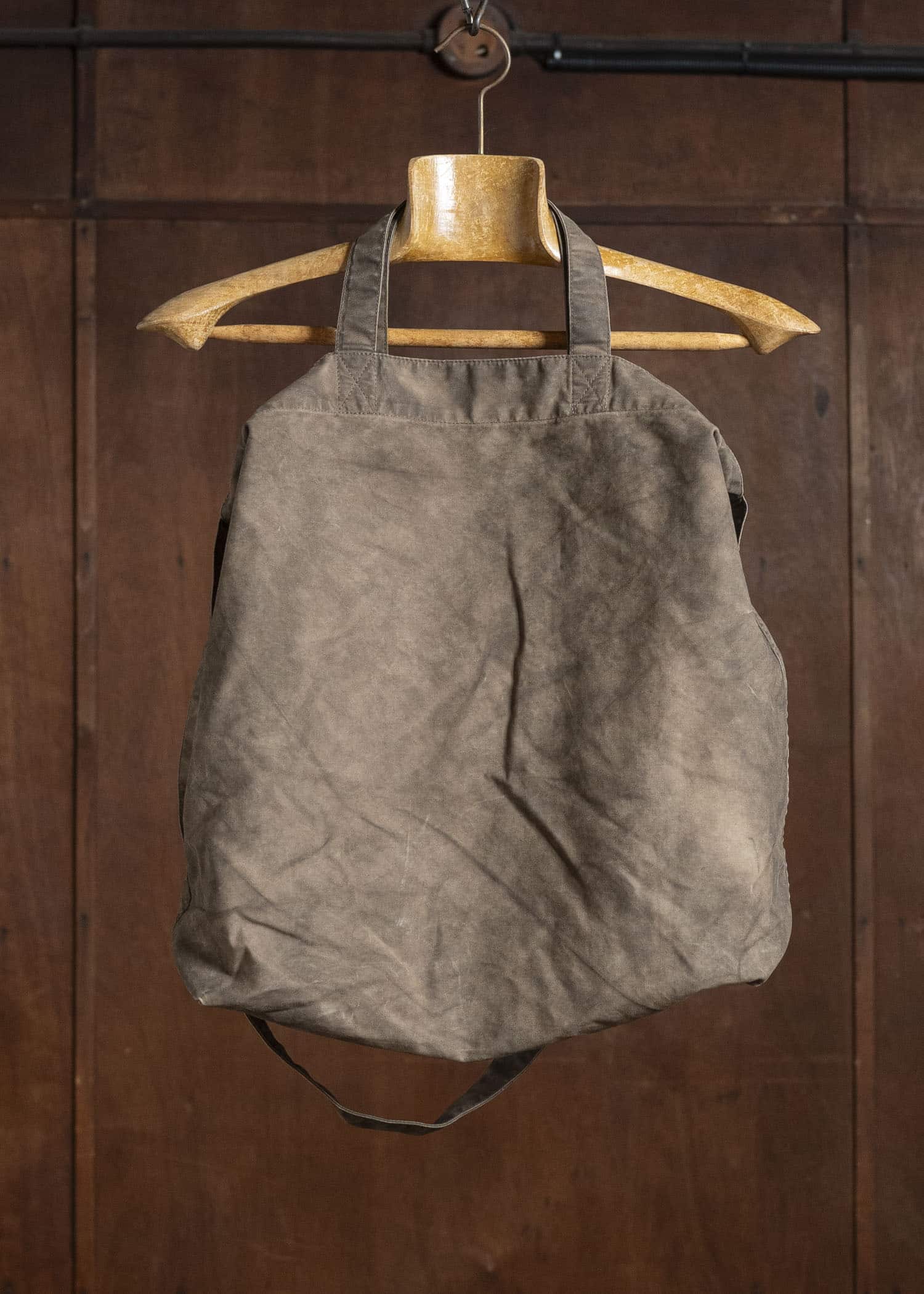 YOKO SAKAMOTO Mud-Dyed Cotton Canvas 2-Way Bag