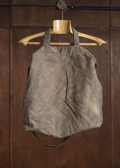 YOKO SAKAMOTO Mud-Dyed Cotton Canvas 2-Way Bag