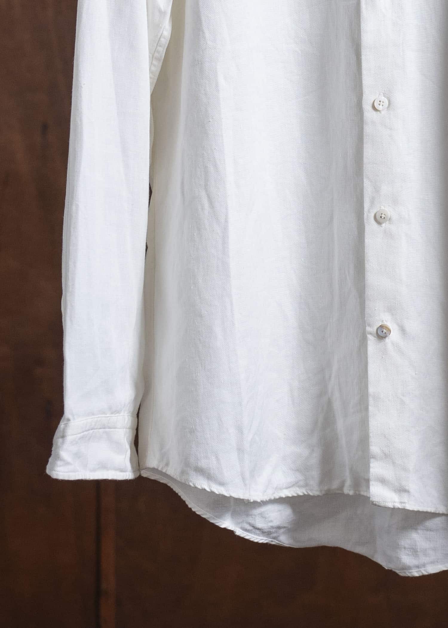 Aquellos Ojos Verdes BISHU LINEN WHITE SHIRT