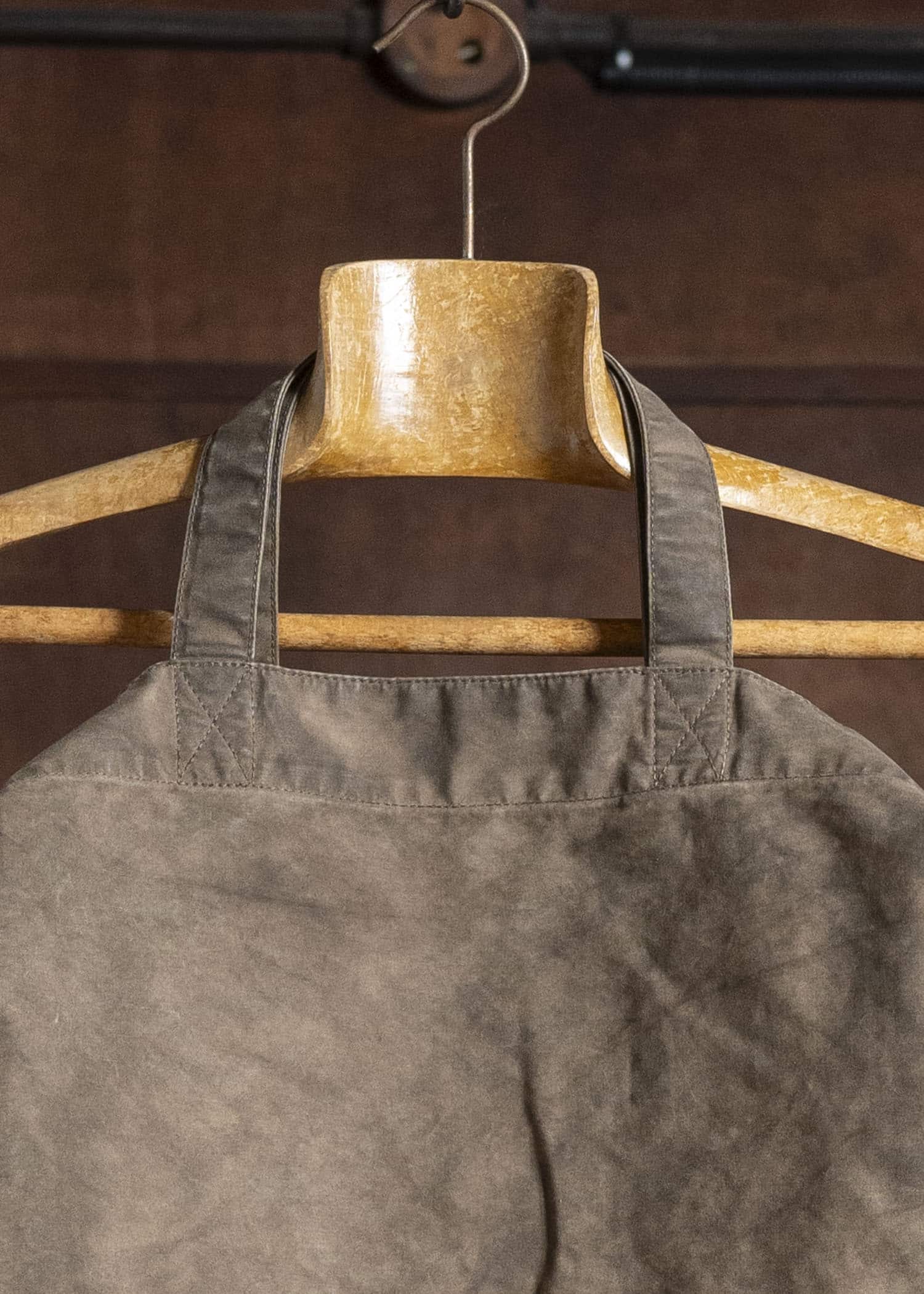 YOKO SAKAMOTO Mud-Dyed Cotton Canvas 2-Way Bag