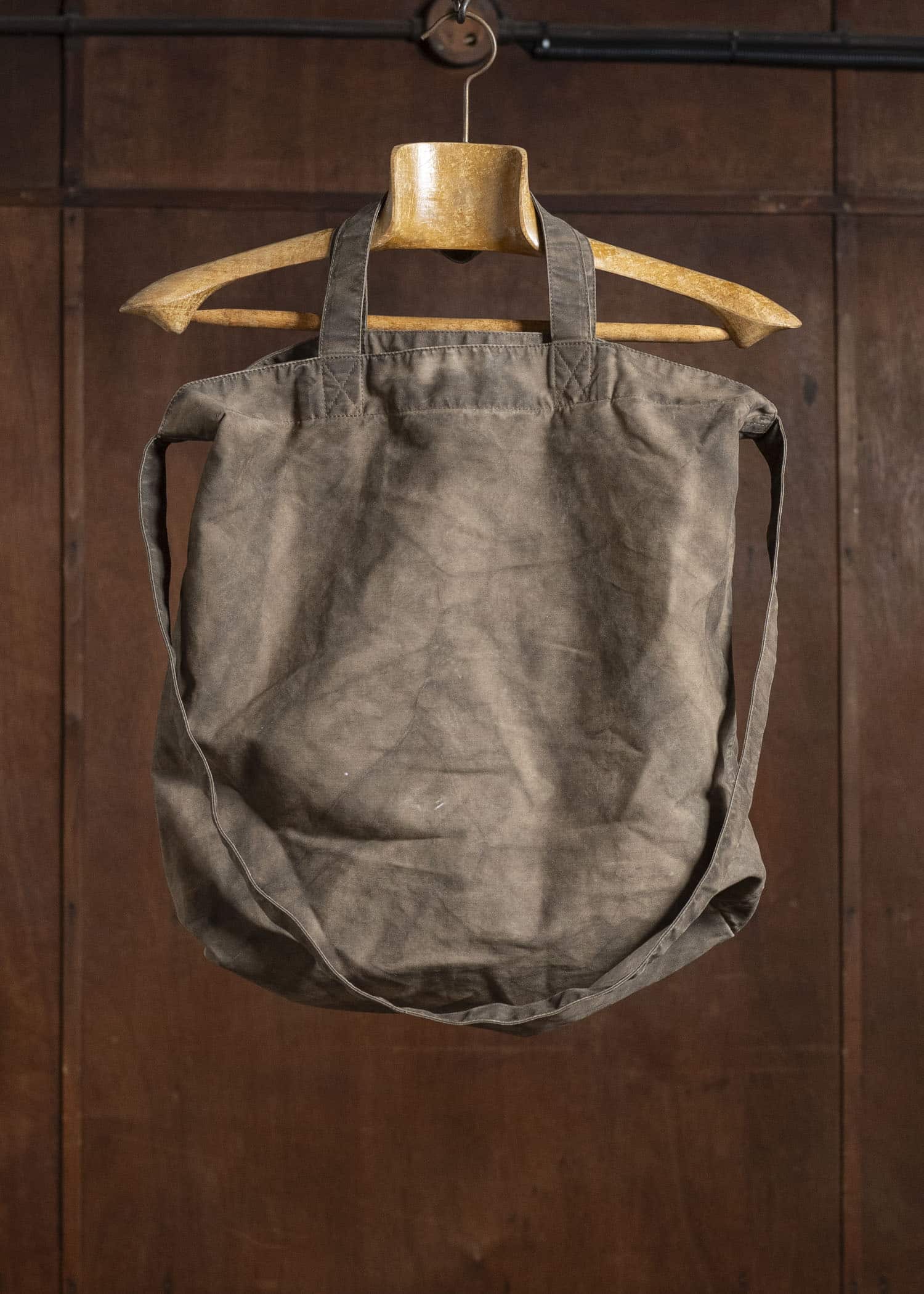 YOKO SAKAMOTO Mud-Dyed Cotton Canvas 2-Way Bag