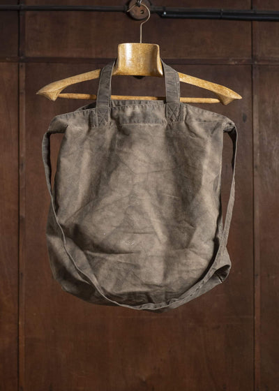 YOKO SAKAMOTO Mud-Dyed Cotton Canvas 2-Way Bag