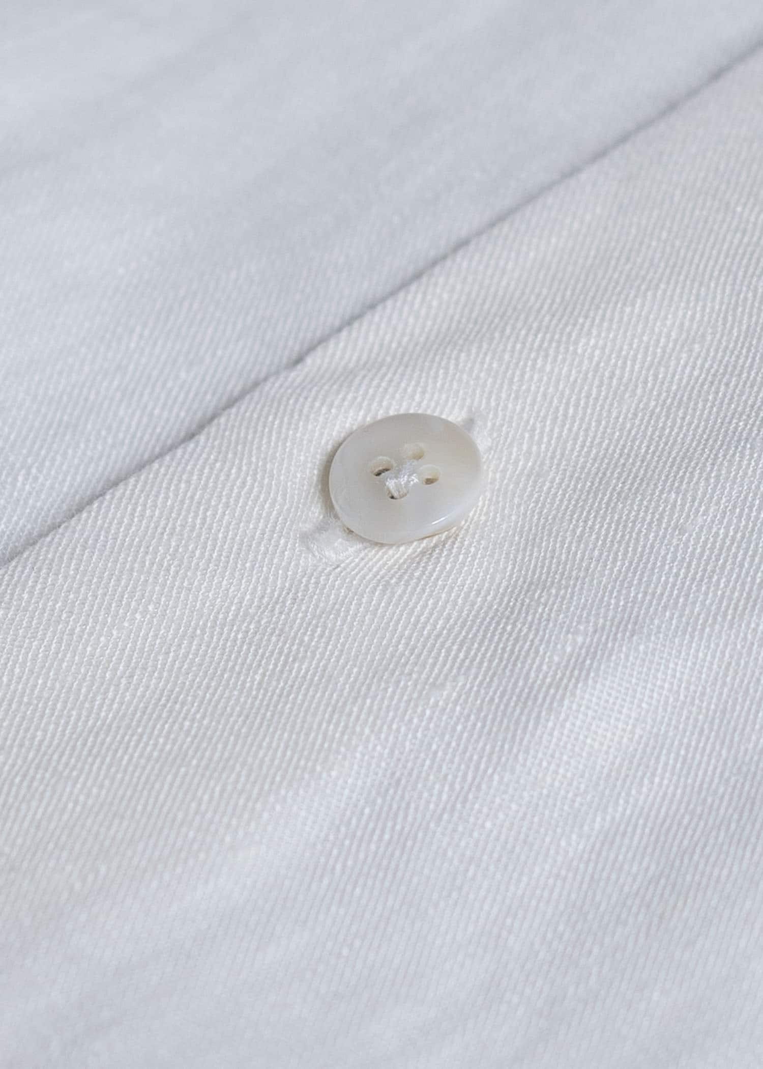 Aquellos Ojos Verdes BISHU LINEN WHITE SHIRT