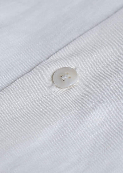 Aquellos Ojos Verdes BISHU LINEN WHITE SHIRT