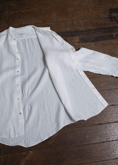 Aquellos Ojos Verdes BISHU LINEN WHITE SHIRT