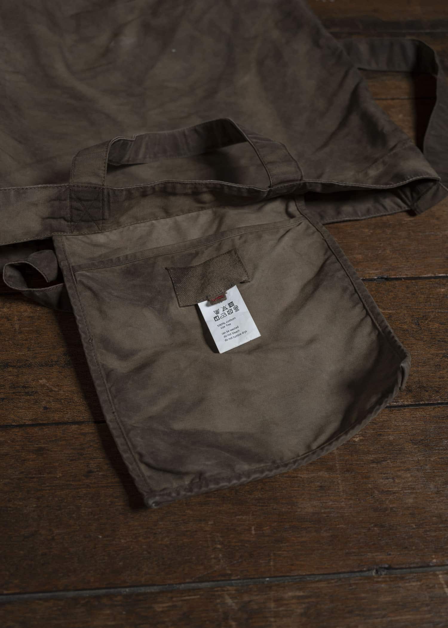 YOKO SAKAMOTO Mud-Dyed Cotton Canvas 2-Way Bag