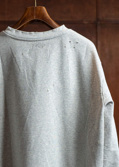 Professor.E DISTRESSED LS 25SS-PE-TTL-01-GREY