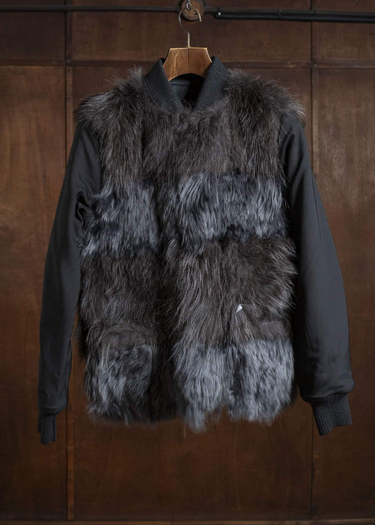 LANVIN 16AW REVERSIBLE OPOSSUM FUR JACKET