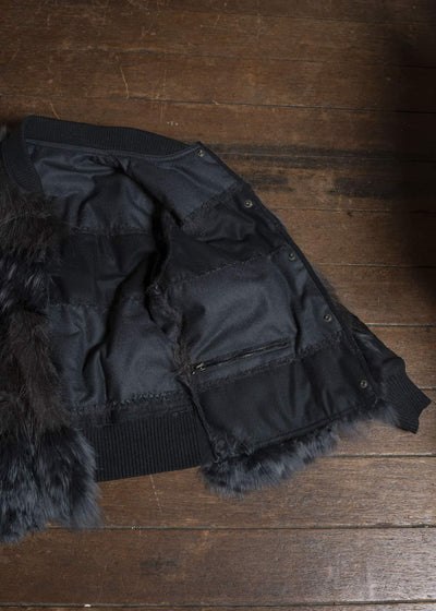 LANVIN 16AW REVERSIBLE OPOSSUM FUR JACKET