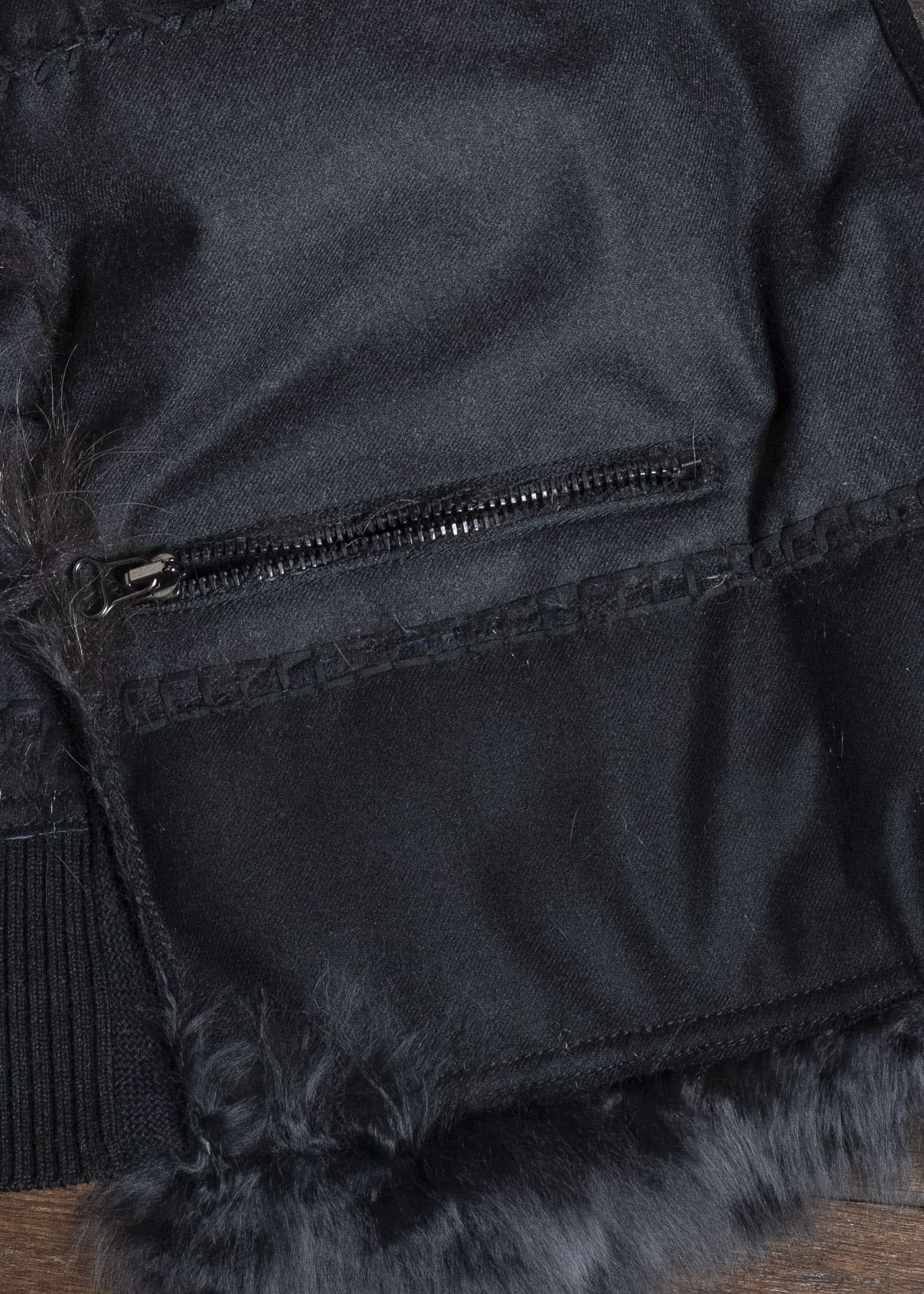 LANVIN 16AW REVERSIBLE OPOSSUM FUR JACKET