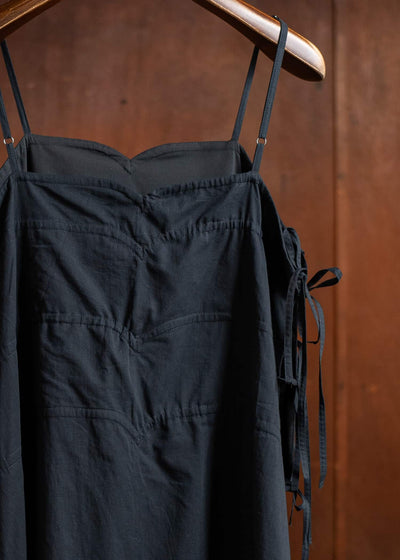 Professor.E STRAP MAXI DRESS 25SS-WN-LDR-02-BLACK