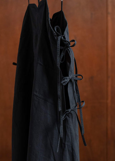 Professor.E STRAP MAXI DRESS 25SS-WN-LDR-02-BLACK