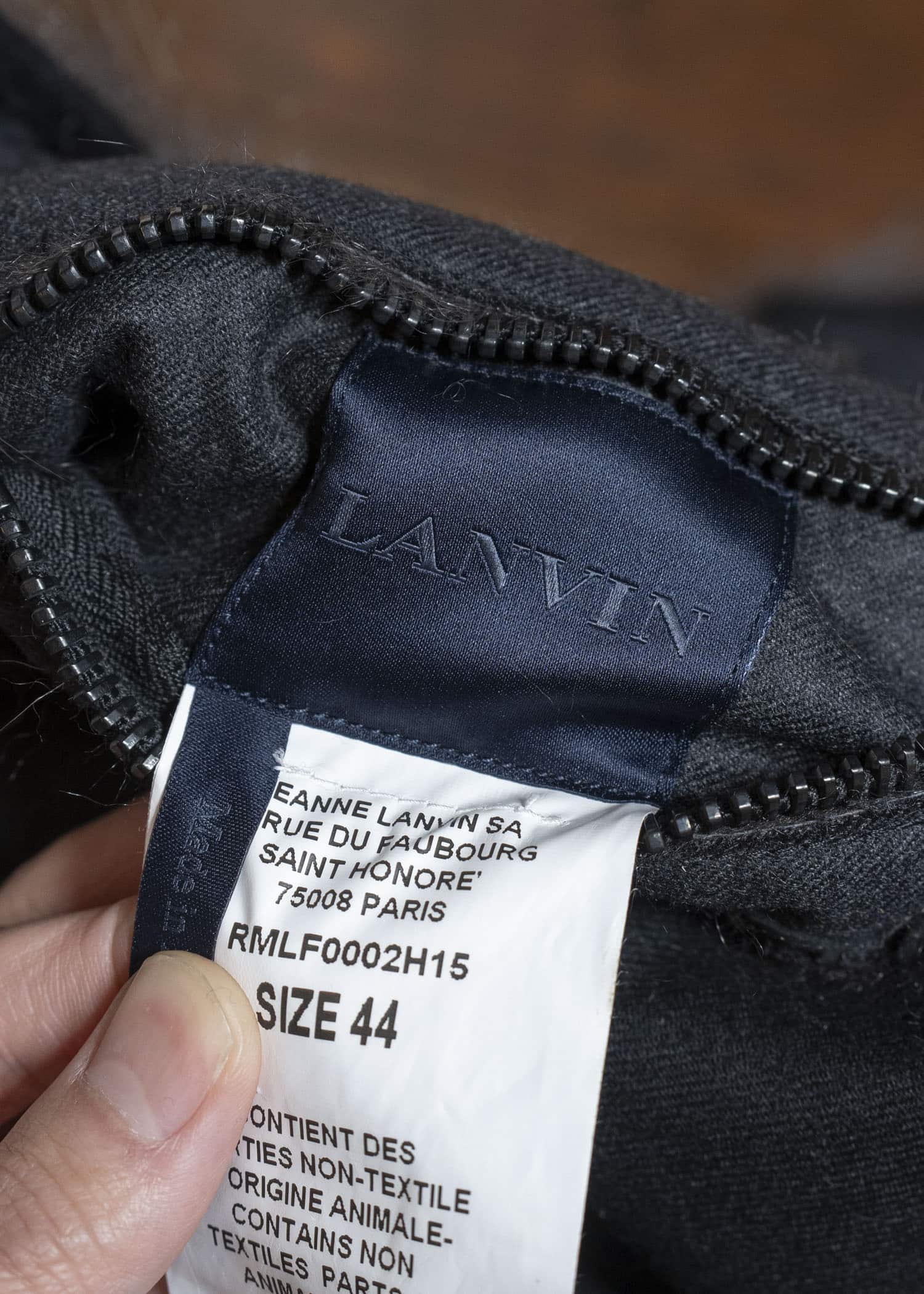 LANVIN 16AW REVERSIBLE OPOSSUM FUR JACKET