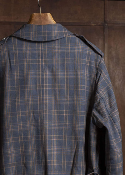 PRADA CHECK OVERSIZED COAT