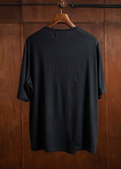 Professor.E SEMI-SHEER T-SHIRT 25SS-PE-TTS-03-BLACK