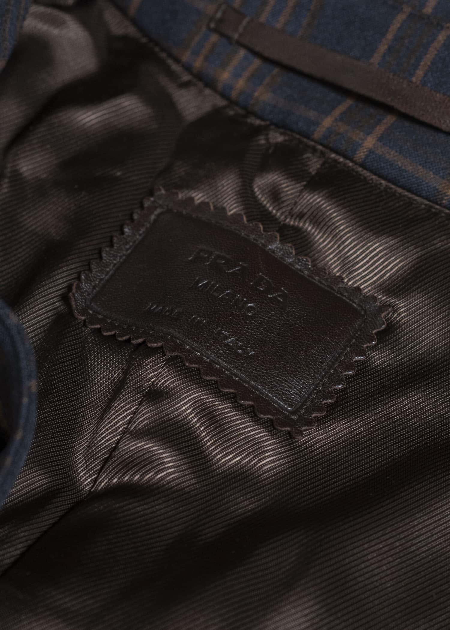 PRADA CHECK OVERSIZED COAT