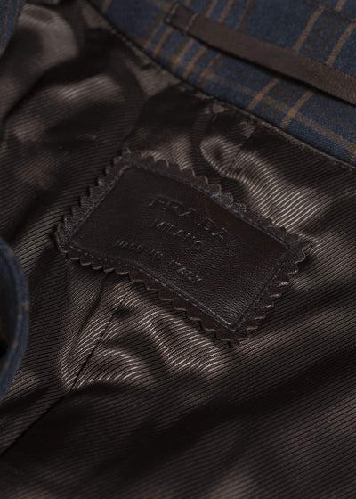 PRADA CHECK OVERSIZED COAT