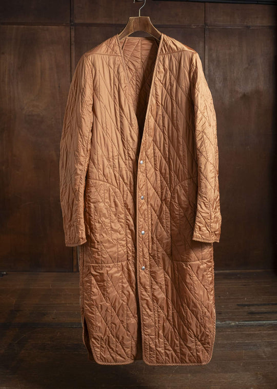 Rick Owens 19AW LONG QUILTED LINER COAT