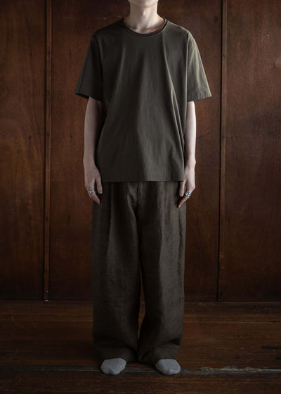 ZIGGY CHEN CLASSIC DROP SHOULDER T-SHIRT 0M2410212 Coyote Brown