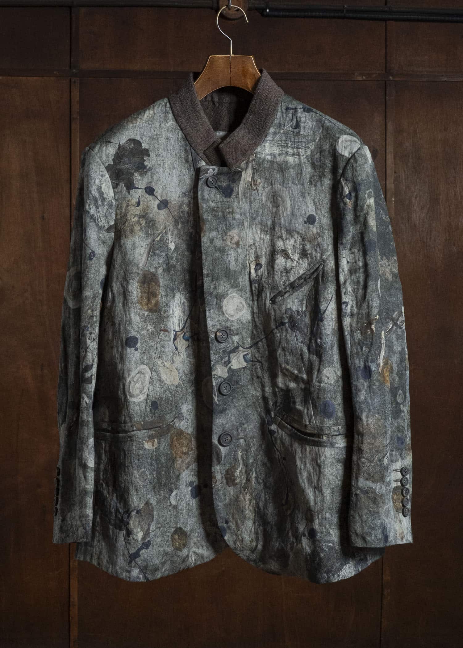 ZIGGY CHEN DIGITAL PRINT STAND COLLAR BLAZER 0M2630932