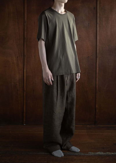ZIGGY CHEN CLASSIC DROP SHOULDER T-SHIRT 0M2410212 Coyote Brown