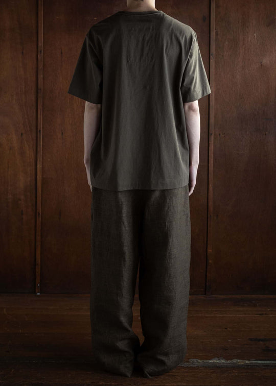 ZIGGY CHEN CLASSIC DROP SHOULDER T-SHIRT 0M2410212 Coyote Brown