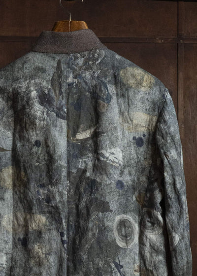 ZIGGY CHEN DIGITAL PRINT STAND COLLAR BLAZER 0M2630932