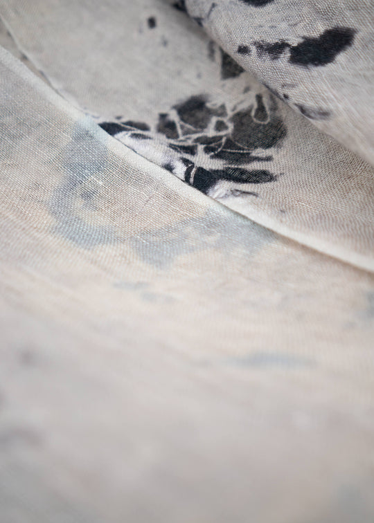 SUZUSAN Hand Woven Linen Shawl