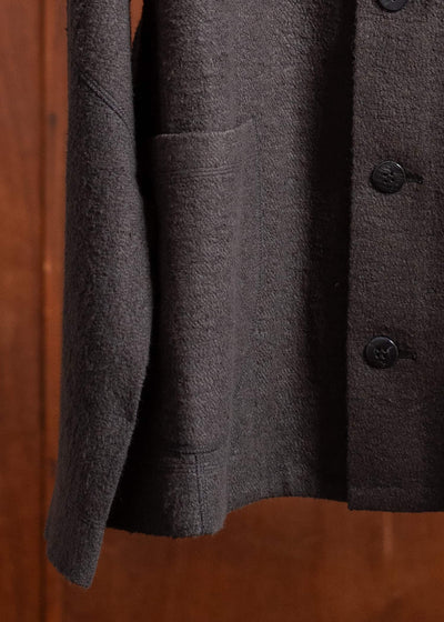 Jurgen Lehl Cotton Linen Pile Blouson Ink J0551UJM121