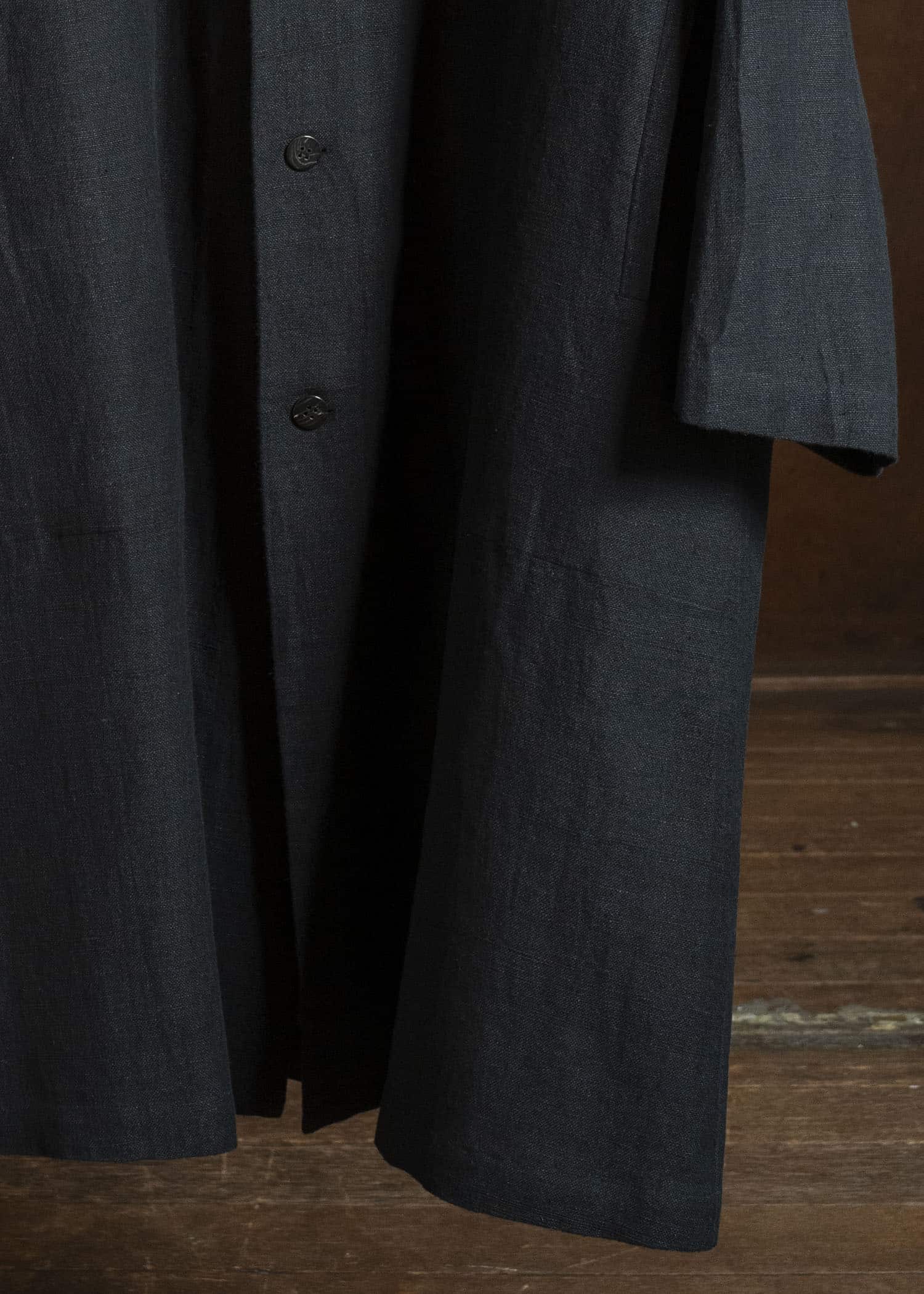 Jurgen Lehl カーディリネン平コート J0561FCM361 墨