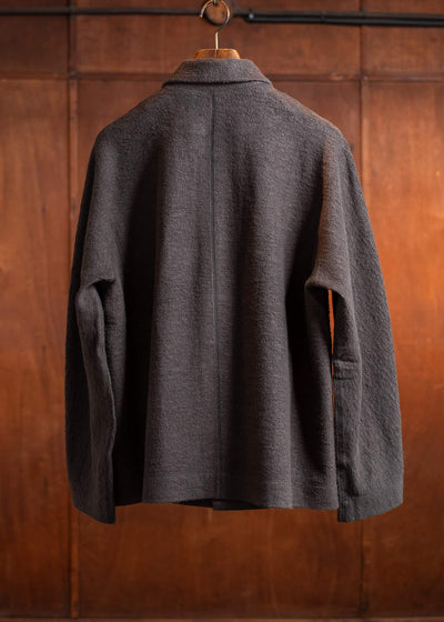 Jurgen Lehl Cotton Linen Pile Blouson Ink J0551UJM121