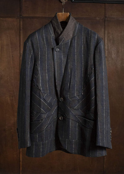 ZIGGY CHEN VELVET 3 BUTTON BLAZER 0M2630944