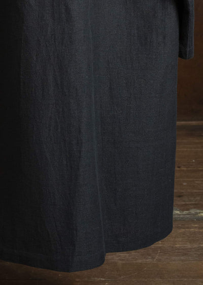 Jurgen Lehl Cardigan Linen Coat J0561FCM361 Black