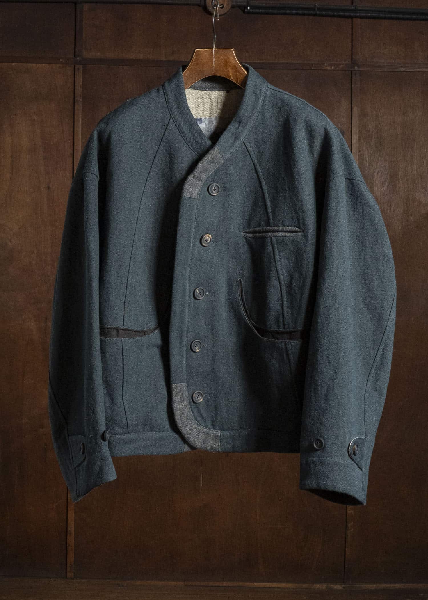 ZIGGY CHEN COLLAGED CROPPED DENIM JACKET 0M2630909