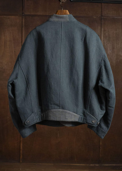 ZIGGY CHEN COLLAGED CROPPED DENIM JACKET 0M2630909