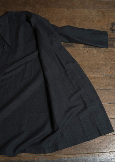 Jurgen Lehl Cardigan Linen Coat J0561FCM361 Black