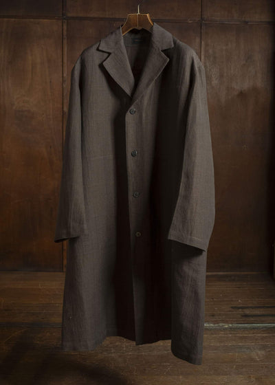 Jurgen Lehl Cardigan Linen Coat J0561FCM361 Brown