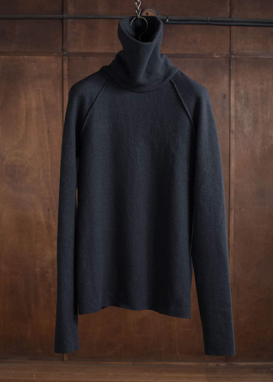 individual sentiments アナトミカルハイネックウールニットソー