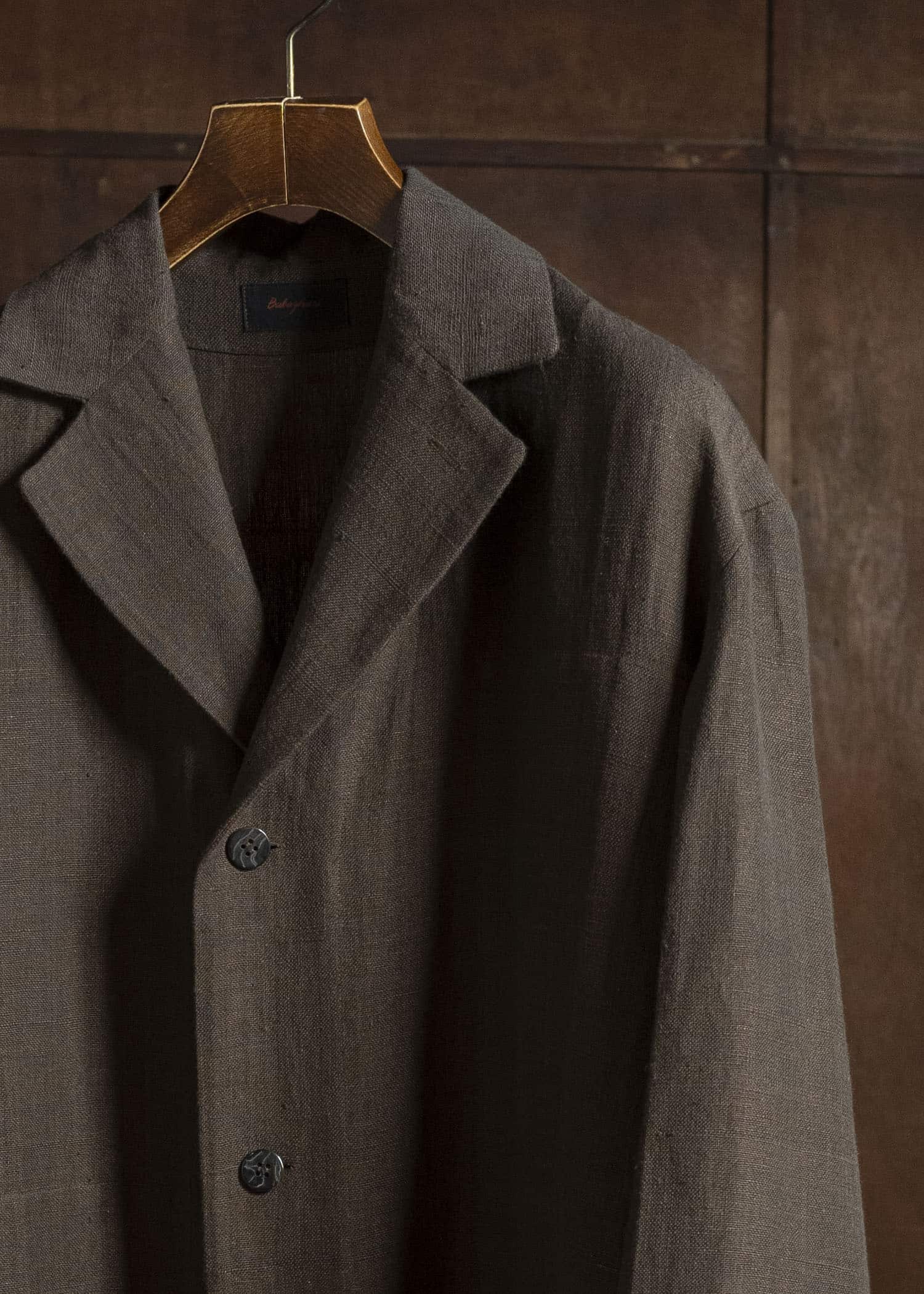 Jurgen Lehl カーディリネン平コート J0561FCM361 茶