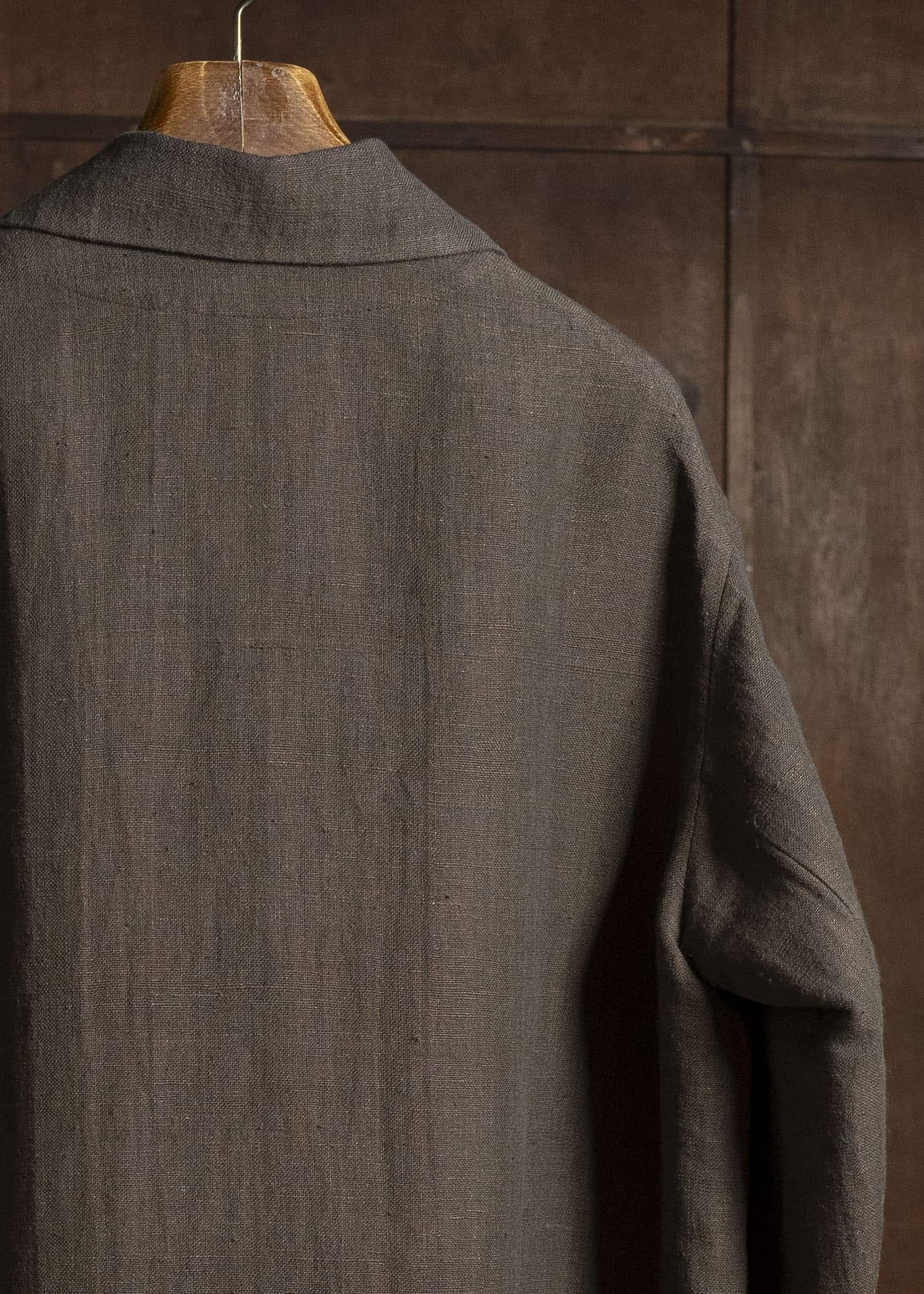 Jurgen Lehl カーディリネン平コート J0561FCM361 茶