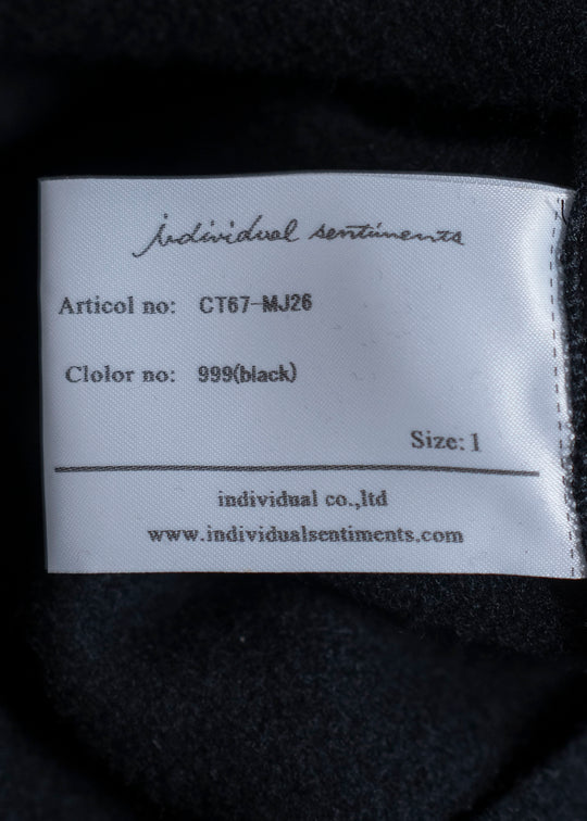 individual sentiments アナトミカルハイネックウールニットソー