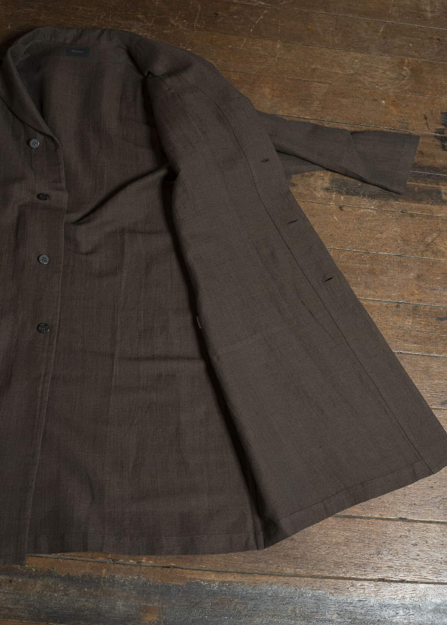 Jurgen Lehl カーディリネン平コート J0561FCM361 茶