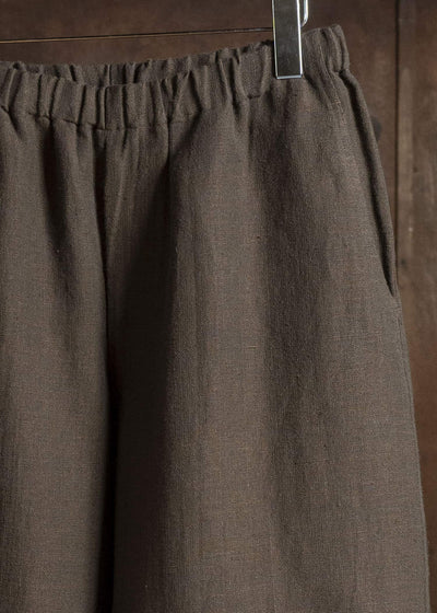 Jurgen Lehl カーディリネン平パンツ J0561FPM361 茶