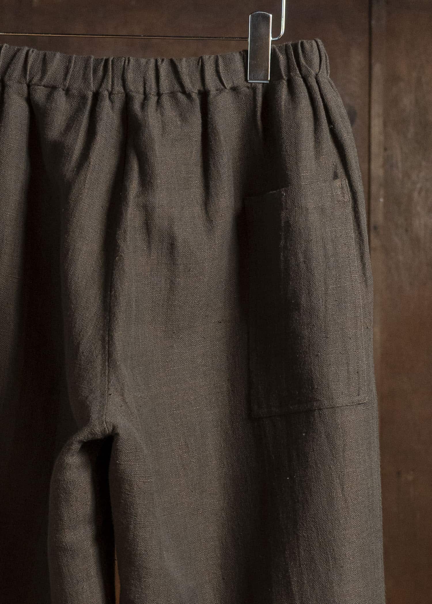 Jurgen Lehl カーディリネン平パンツ J0561FPM361 茶