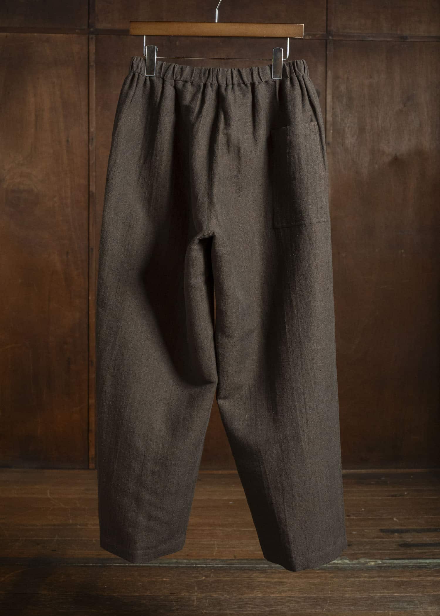 Jurgen Lehl カーディリネン平パンツ J0561FPM361 茶