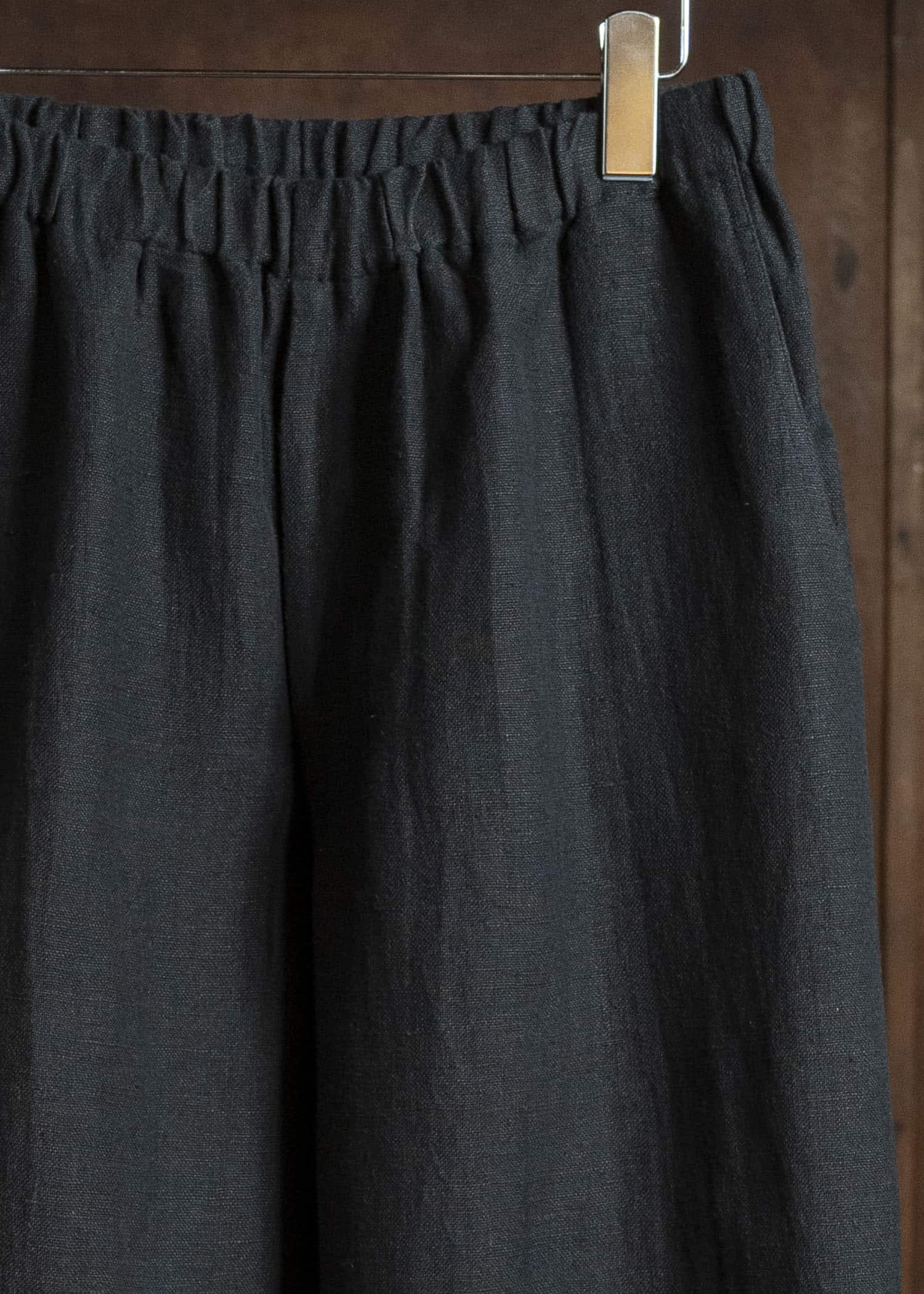 Jurgen Lehl カーディリネン平パンツ J0561FPM361 墨