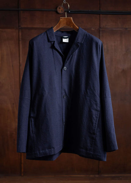 JAN-JAN VAN ESSCHE JACKET#56 Atelier Style Jacket Cotton Wool Washed Twill Midnight