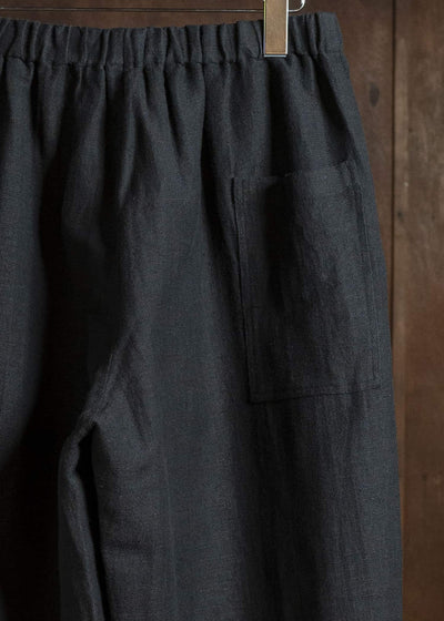 Jurgen Lehl カーディリネン平パンツ J0561FPM361 墨
