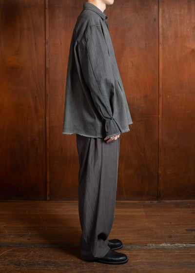 Professor.E DYED LINEN SHIRT 25SS-PE-LSH-06-DYED GRAY