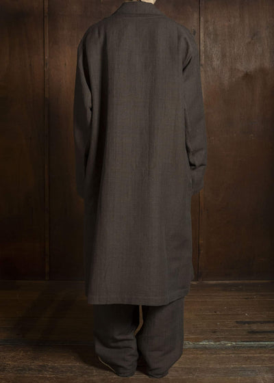 Jurgen Lehl Cardigan Linen Coat J0561FCM361 Brown